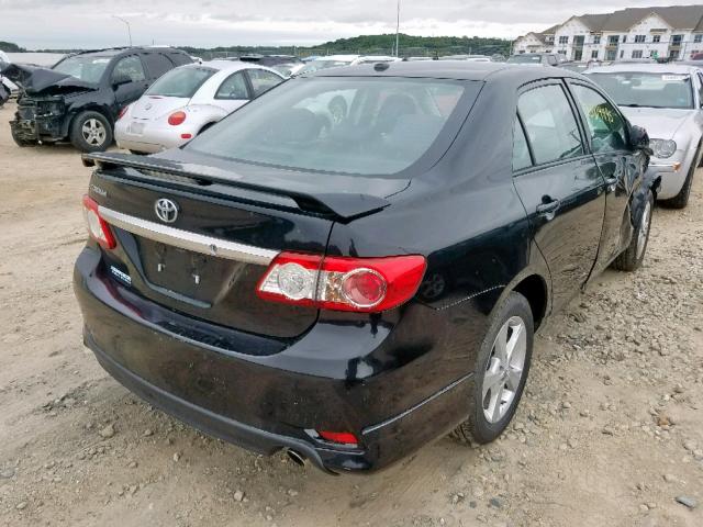 2T1BU4EE2BC630894 - 2011 TOYOTA COROLLA BA BLACK photo 4