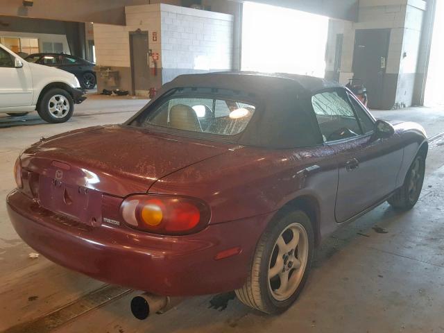 JM1NB3537X0123034 - 1999 MAZDA MX-5 MIATA MAROON photo 4