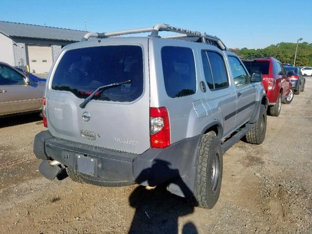 5N1ED28Y04C680885 - 2004 NISSAN XTERRA XE SILVER photo 4