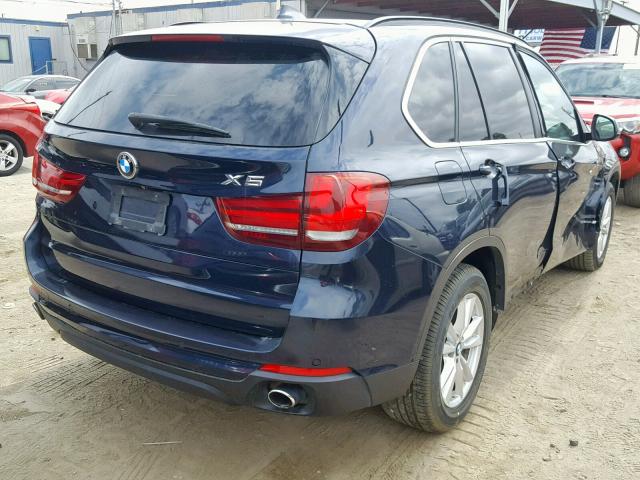 5UXKR2C50F0H35752 - 2015 BMW X5 SDRIVE3 BLUE photo 4