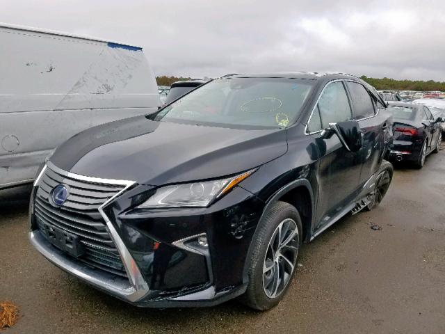 2T2BGMCA4GC007495 - 2016 LEXUS RX 450H BLACK photo 2