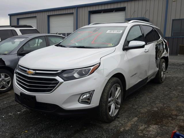 2GNAXVEV8J6120601 - 2018 CHEVROLET EQUINOX PR WHITE photo 2