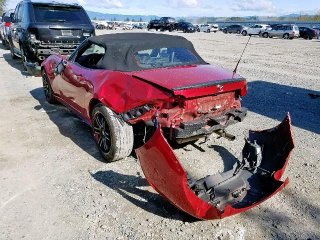 JM1NDAB74G0111204 - 2016 MAZDA MX-5 MIATA RED photo 3