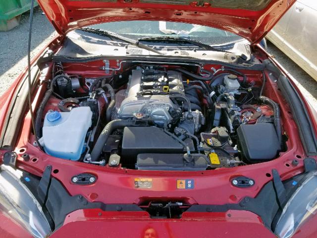 JM1NDAB74G0111204 - 2016 MAZDA MX-5 MIATA RED photo 7