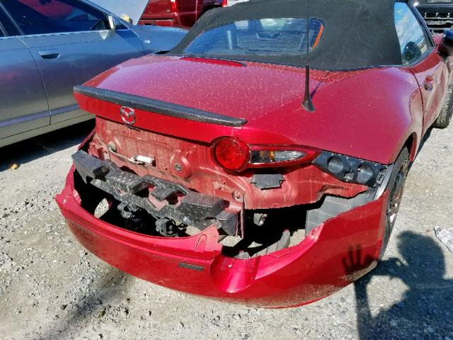 JM1NDAB74G0111204 - 2016 MAZDA MX-5 MIATA RED photo 9