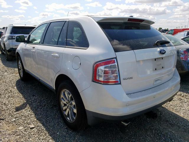 2FMDK38C09BA34345 - 2009 FORD EDGE SEL WHITE photo 3