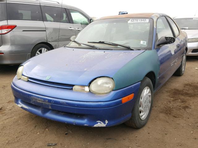 1B3ES42CXSD328263 - 1995 DODGE NEON HIGHL BLUE photo 2