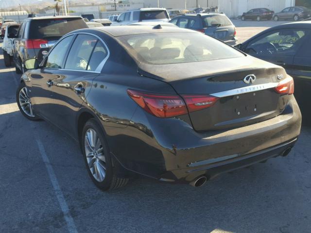 JN1EV7AP5JM592410 - 2018 INFINITI Q50 LUXE BLACK photo 3