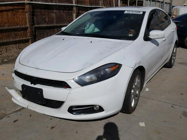 1C3CDFBA3DD345598 - 2013 DODGE DART SXT WHITE photo 2