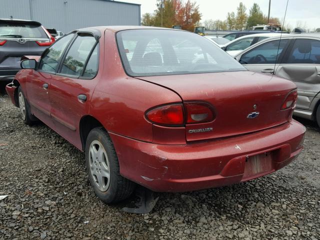 1G1JF524117362260 - 2001 CHEVROLET CAVALIER L BURGUNDY photo 3