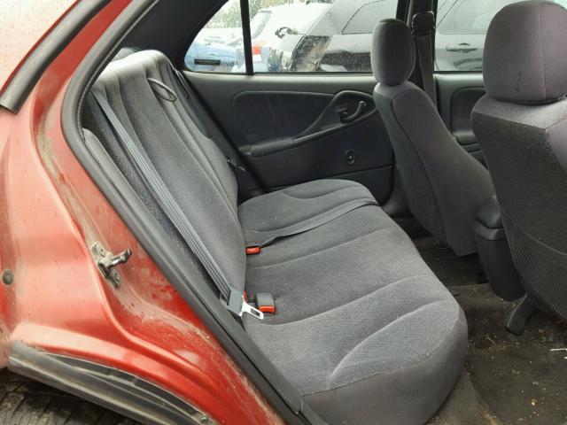 1G1JF524117362260 - 2001 CHEVROLET CAVALIER L BURGUNDY photo 6