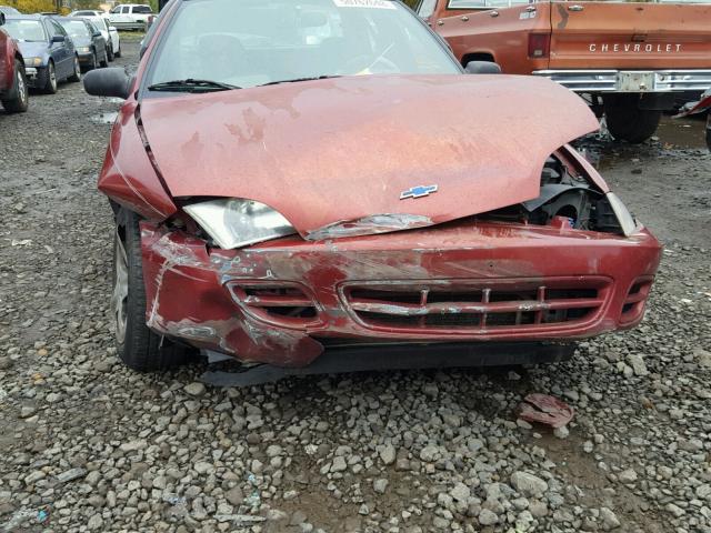 1G1JF524117362260 - 2001 CHEVROLET CAVALIER L BURGUNDY photo 9