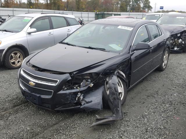 1G1ZJ57779F258667 - 2009 CHEVROLET MALIBU 2LT BLACK photo 2