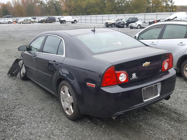 1G1ZJ57779F258667 - 2009 CHEVROLET MALIBU 2LT BLACK photo 3