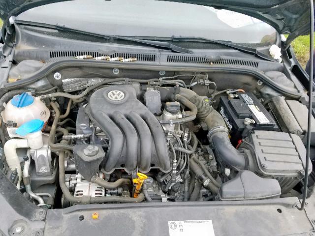 3VW2K7AJ3CM351860 - 2012 VOLKSWAGEN JETTA BASE GRAY photo 7