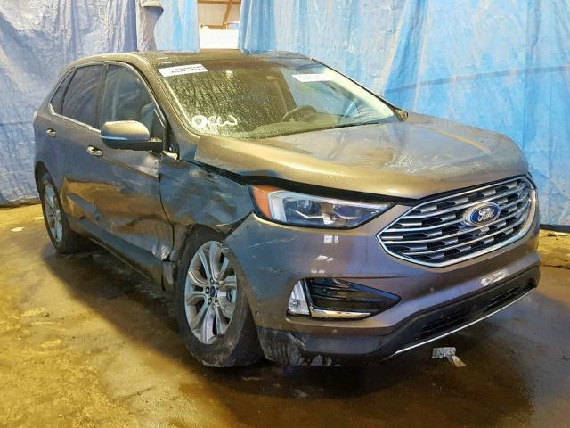 2FMPK3K97KBB53834 - 2019 FORD EDGE TITAN GRAY photo 1