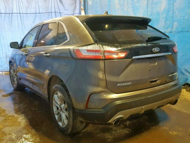 2FMPK3K97KBB53834 - 2019 FORD EDGE TITAN GRAY photo 3