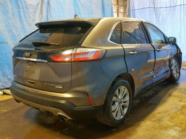 2FMPK3K97KBB53834 - 2019 FORD EDGE TITAN GRAY photo 4