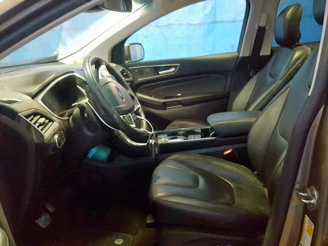 2FMPK3K97KBB53834 - 2019 FORD EDGE TITAN GRAY photo 5