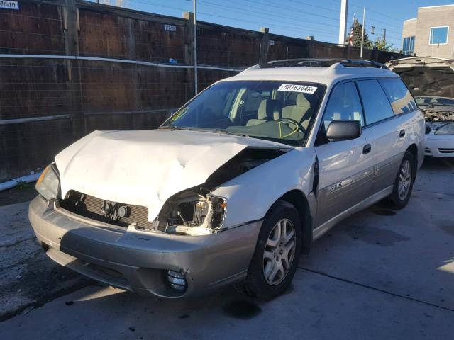 4S3BH675647646842 - 2004 SUBARU LEGACY OUT WHITE photo 2