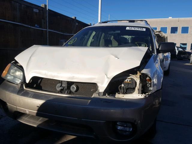 4S3BH675647646842 - 2004 SUBARU LEGACY OUT WHITE photo 9