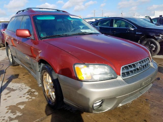 4S3BH686237657732 - 2003 SUBARU LEGACY OUT RED photo 1