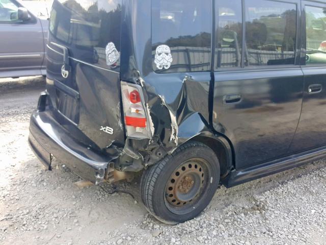JTLKT324964067073 - 2006 TOYOTA SCION XB შავი ფოტო 9