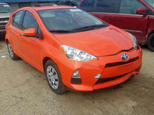 JTDKDTB32E1078982 - 2014 TOYOTA PRIUS C ORANGE photo 1