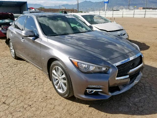 JN1BV7AR4FM422258 - 2015 INFINITI Q50 BASE CHARCOAL photo 1