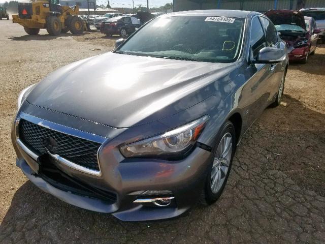 JN1BV7AR4FM422258 - 2015 INFINITI Q50 BASE CHARCOAL photo 2