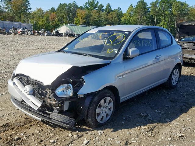 KMHCM3AC4BU207557 - 2011 HYUNDAI ACCENT GL SILVER photo 2