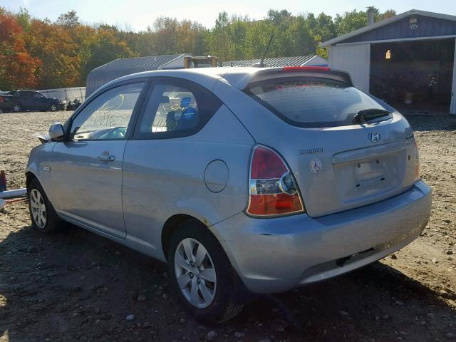 KMHCM3AC4BU207557 - 2011 HYUNDAI ACCENT GL SILVER photo 3