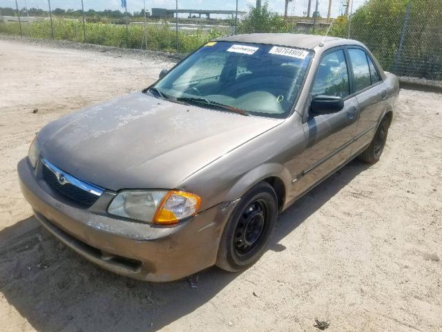 JM1BJ2228Y0287888 - 2000 MAZDA PROTEGE DX TAN photo 2