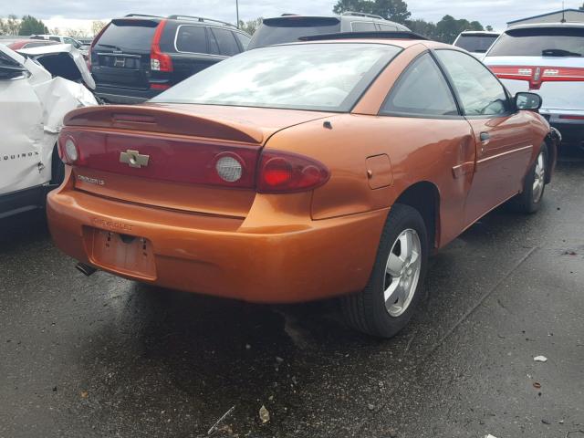 1G1JF12F347188061 - 2004 CHEVROLET CAVALIER L ORANGE photo 4