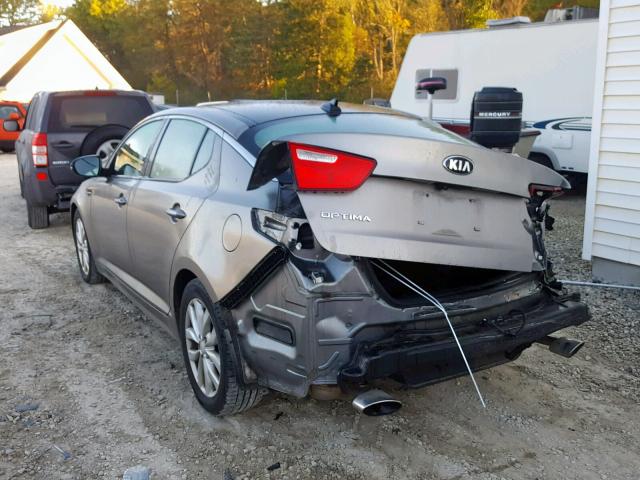 5XXGN4A73FG416926 - 2015 KIA OPTIMA EX GRAY photo 3