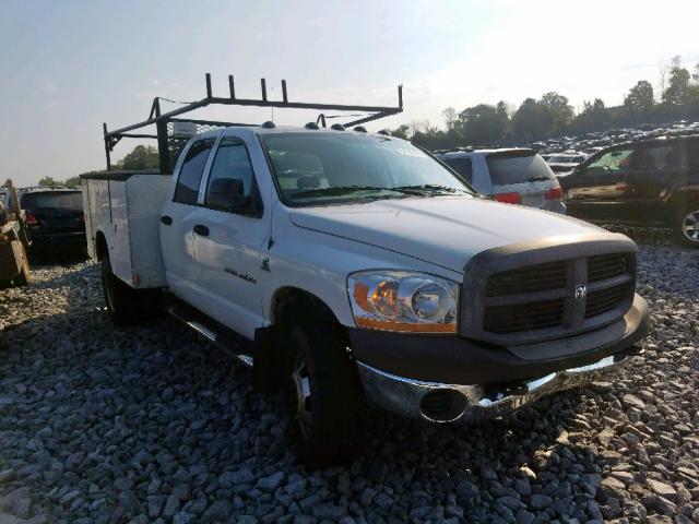 3D7MX48C86G189512 - 2006 DODGE RAM 3500 S WHITE photo 1