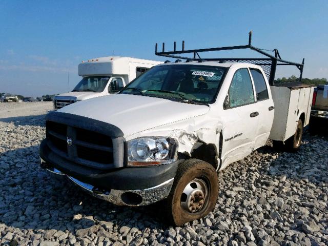 3D7MX48C86G189512 - 2006 DODGE RAM 3500 S WHITE photo 2