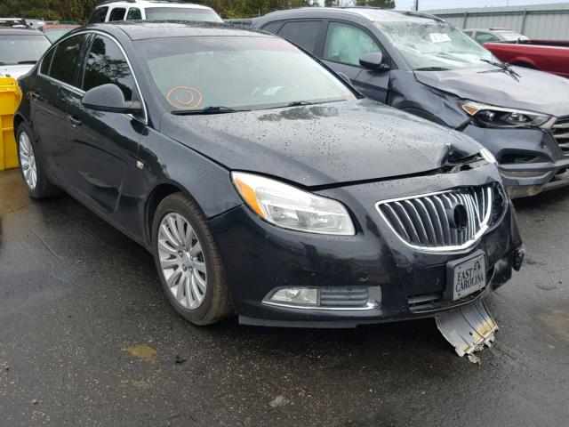 W04GS5EC9B1023129 - 2011 BUICK REGAL CXL BLACK photo 1