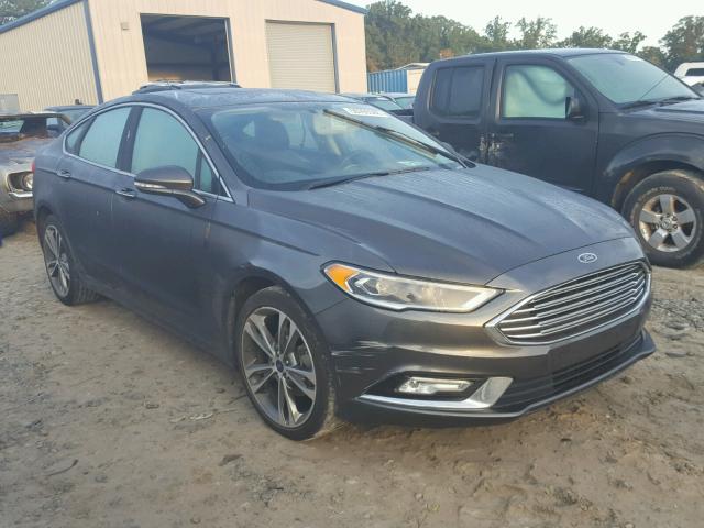 3FA6P0K95HR148437 - 2017 FORD FUSION TIT GRAY photo 1