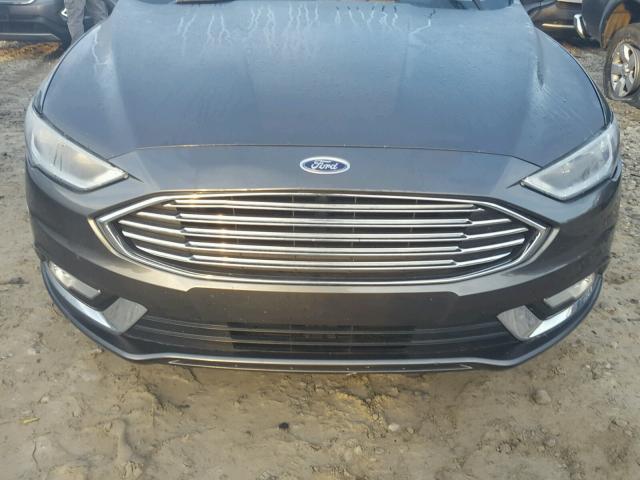 3FA6P0K95HR148437 - 2017 FORD FUSION TIT GRAY photo 9