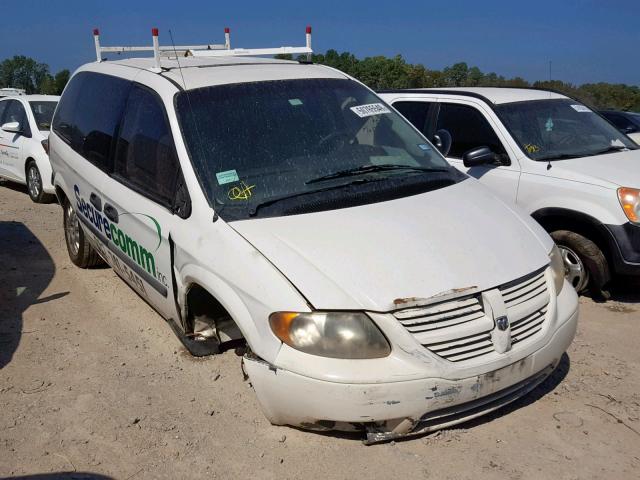 1D4GP21R57B193458 - 2007 DODGE CARAVAN C/ WHITE photo 1