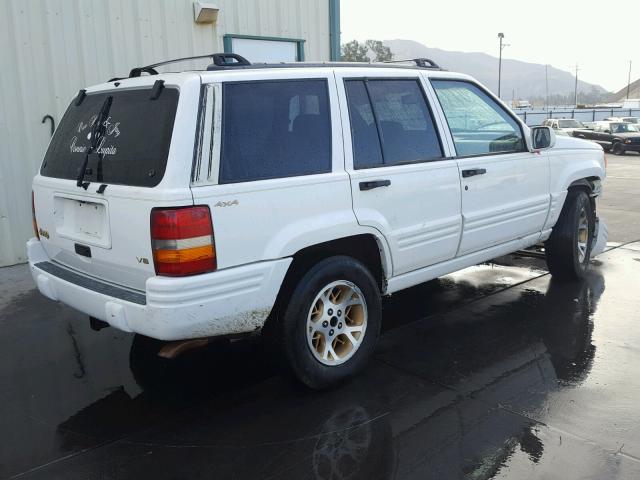 1J4EZ78Y8TC120169 - 1996 JEEP GRAND CHER WHITE photo 4