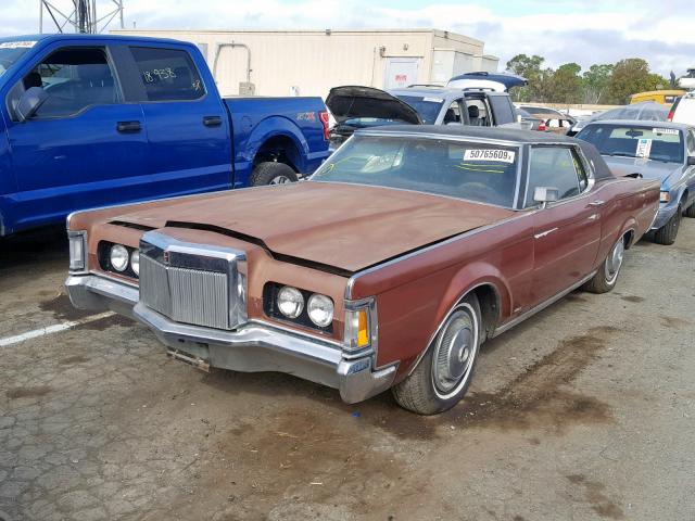 0Y89A816749 - 1970 LINCOLN MARK III BROWN photo 2