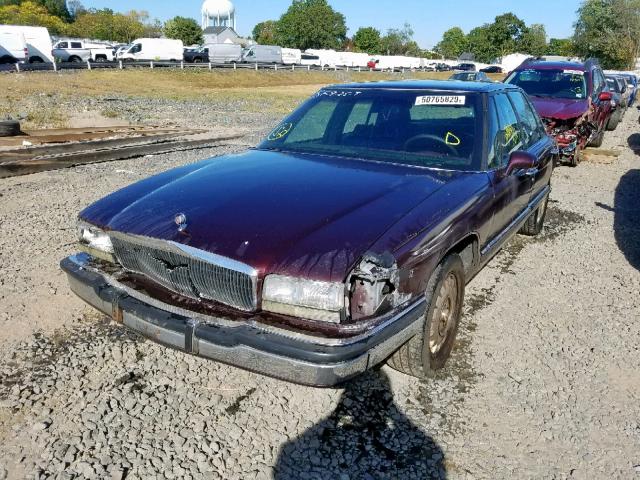 1G4CW52L8RH614529 - 1994 BUICK PARK AVENU MAROON photo 2