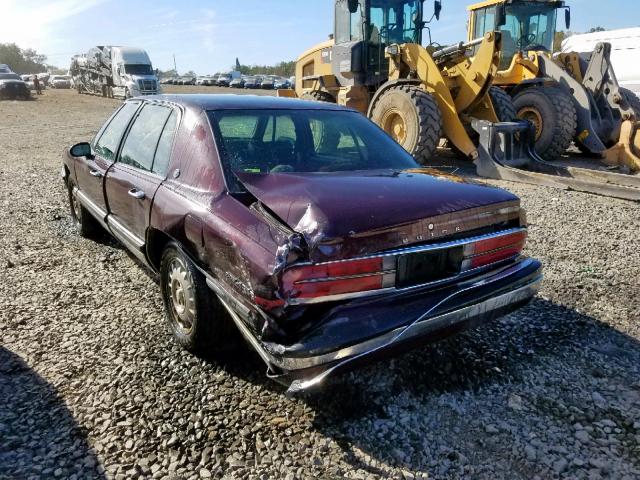 1G4CW52L8RH614529 - 1994 BUICK PARK AVENU MAROON photo 3