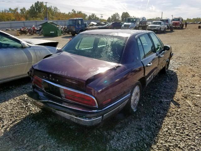 1G4CW52L8RH614529 - 1994 BUICK PARK AVENU MAROON photo 4