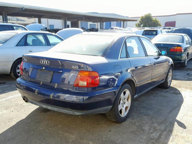 WAUDA88D9TA098915 - 1996 AUDI A4 BLUE photo 4