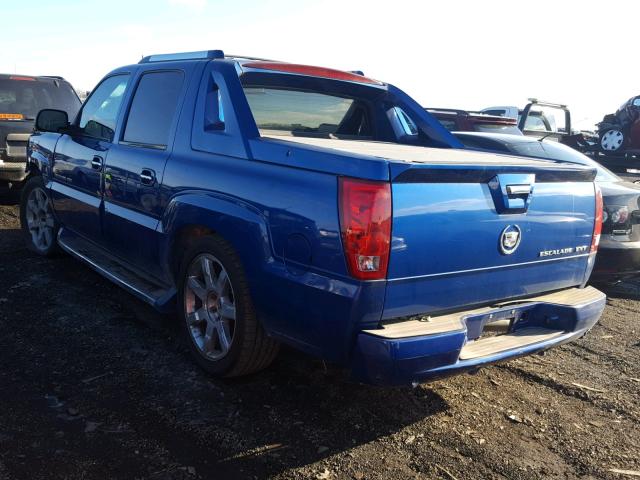 3GYEK63N83G139314 - 2003 CADILLAC ESCALADE E BLUE photo 3