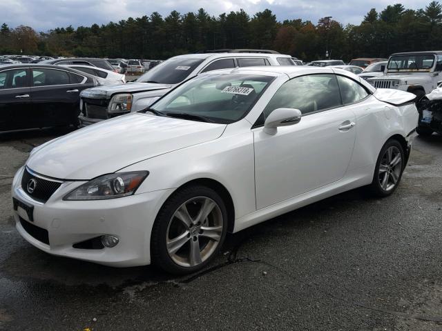 JTHFF2C29F2532554 - 2015 LEXUS IS 250 SILVER photo 2