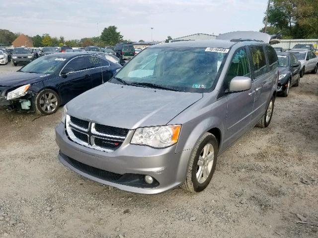 2C4RDGDG8DR736434 - 2013 DODGE GRAND CARA SILVER photo 2